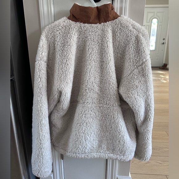 Columbia Women's Fleece Jacket - Cream and Brown - Picture 2 of 4